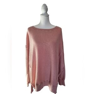 American Eagle crew neck oversized long sleeved coral sweatshirt XXL